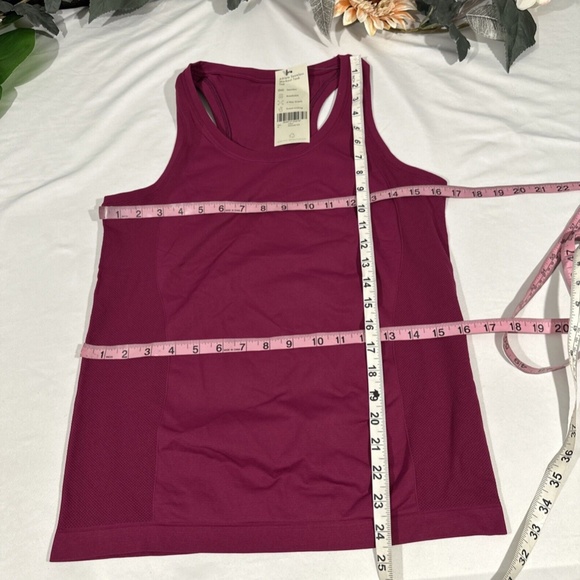 NWT Sweaty Betty [ Medium ] Athlete Seamless Workout Tank Top Amaranth Pink - Picture 4 of 12